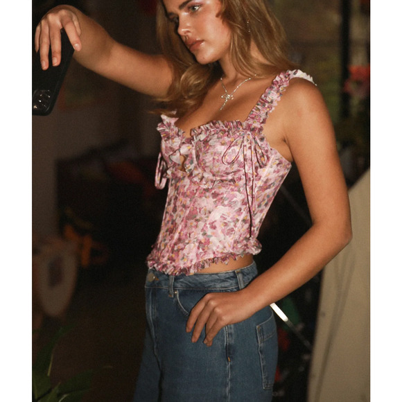 POPPY CORSET | WILD LOVERS X UO OUT FROM UNDER NWT SZ Medium - Picture 1 of 6